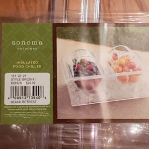 SONOMA Food Chiller Insulated Picnic Party BBQ Summer ☀️ NWT